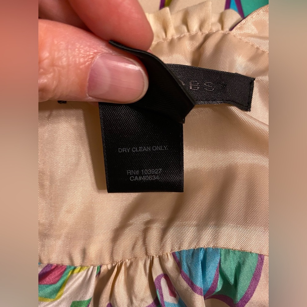 Y2K Marc Jacobs SILK Floral Print Ruffle Trim Sleeveless Blouse Size 4 - Picture 6 of 9